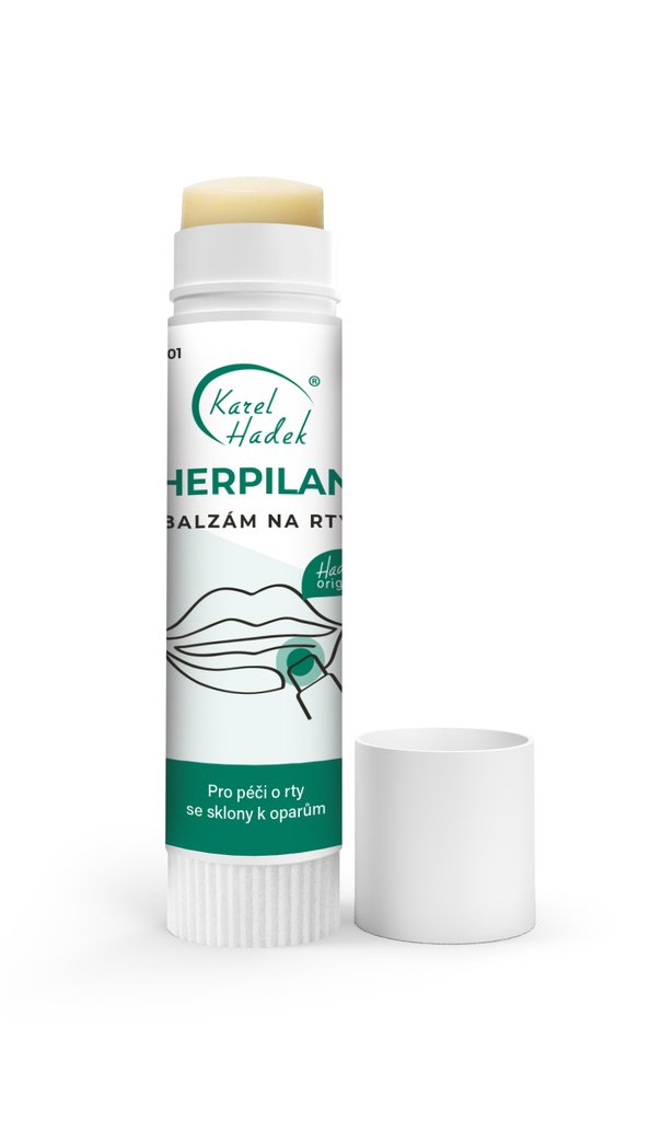 HERPILAN Balzám pro péči o rty se sklony k oparům v tyčince 6,5 ml